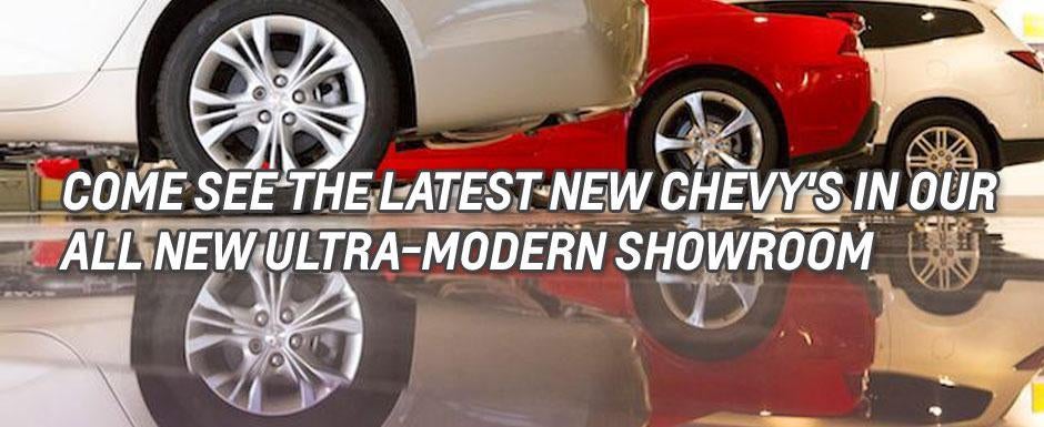 Come see the latest new Chevy's in our all new ultra-modern showroom