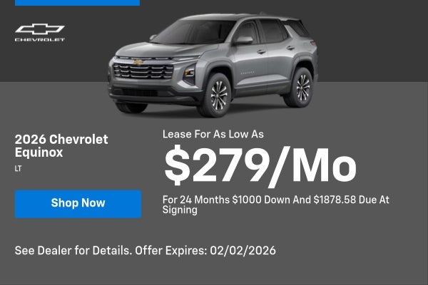 2026 Chevrolet Equinox LT Lease Special 