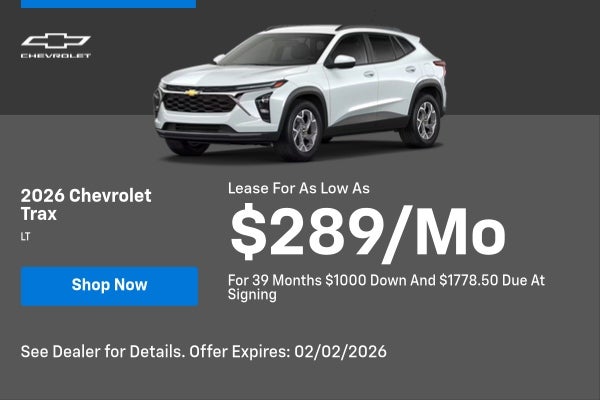 2026 Chevrolet Trax LT Lease Special 